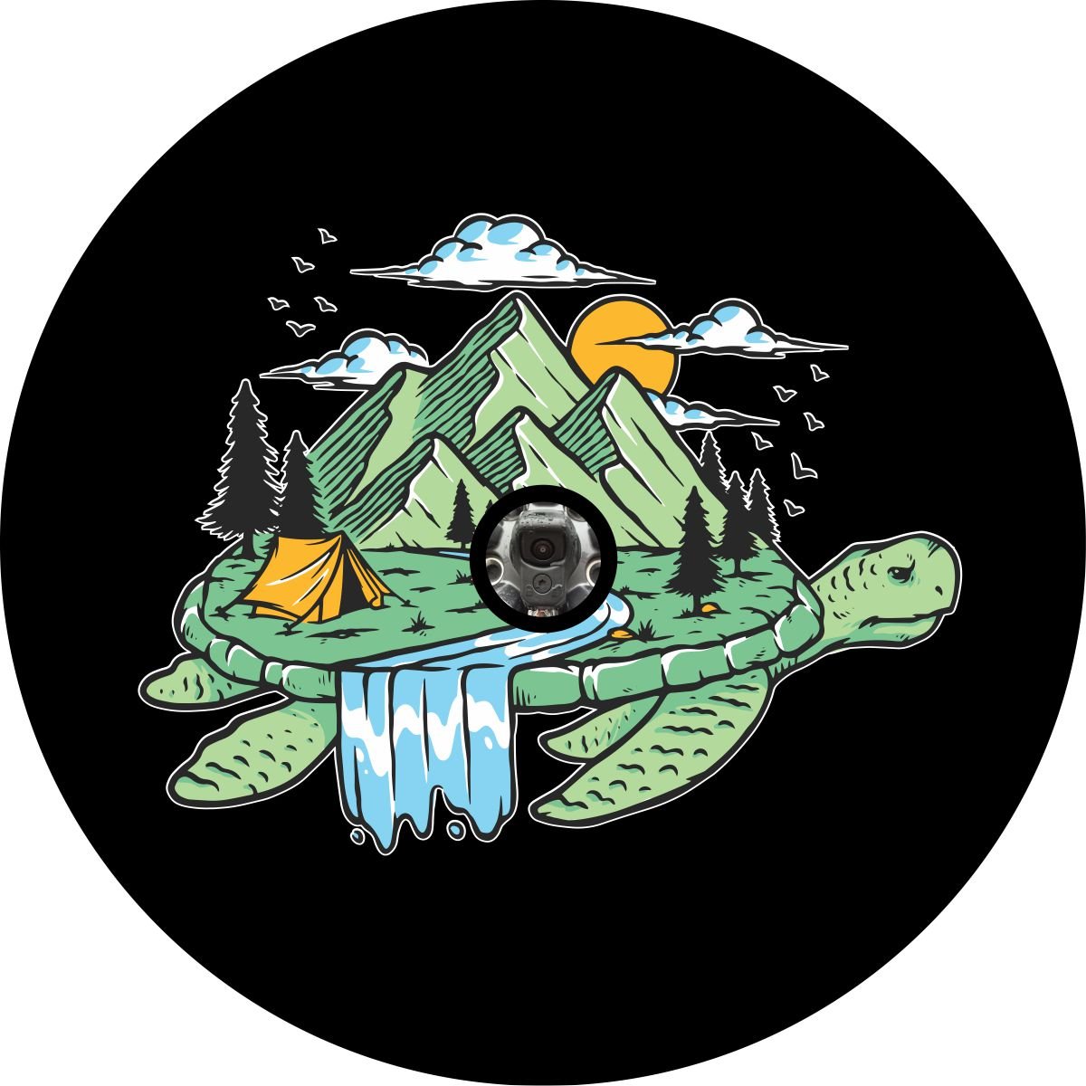 Camping on Turtle Island Unique Bronco Spare Tire Cover - Speedlogix