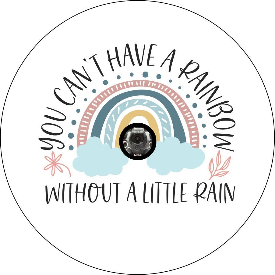 Can't Have a Rainbow Without a Little Rain Bronco Spare Tire Cover - Speedlogix