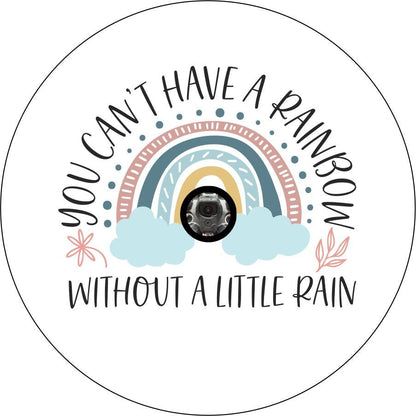 Can't Have a Rainbow Without a Little Rain Bronco Spare Tire Cover - Speedlogix