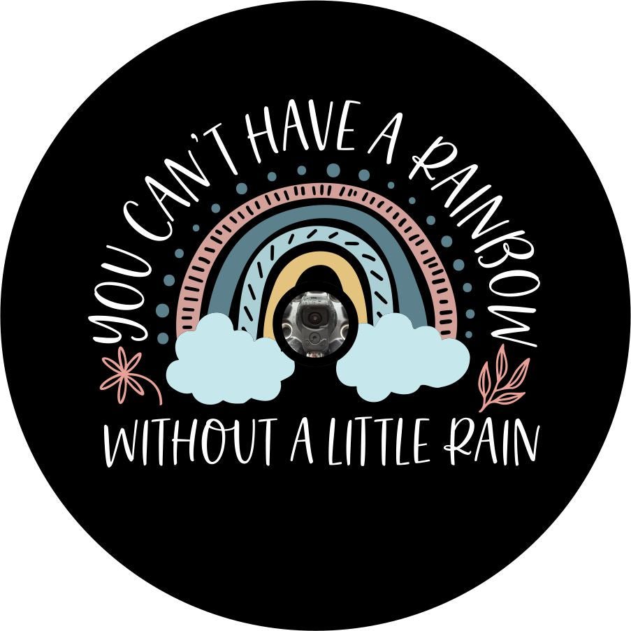 Can't Have a Rainbow Without a Little Rain Bronco Spare Tire Cover - Speedlogix