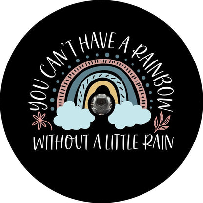Can't Have a Rainbow Without a Little Rain Bronco Spare Tire Cover - Speedlogix