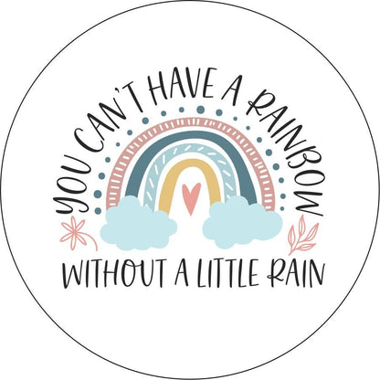 Can't Have a Rainbow Without a Little Rain Bronco Spare Tire Cover - Speedlogix