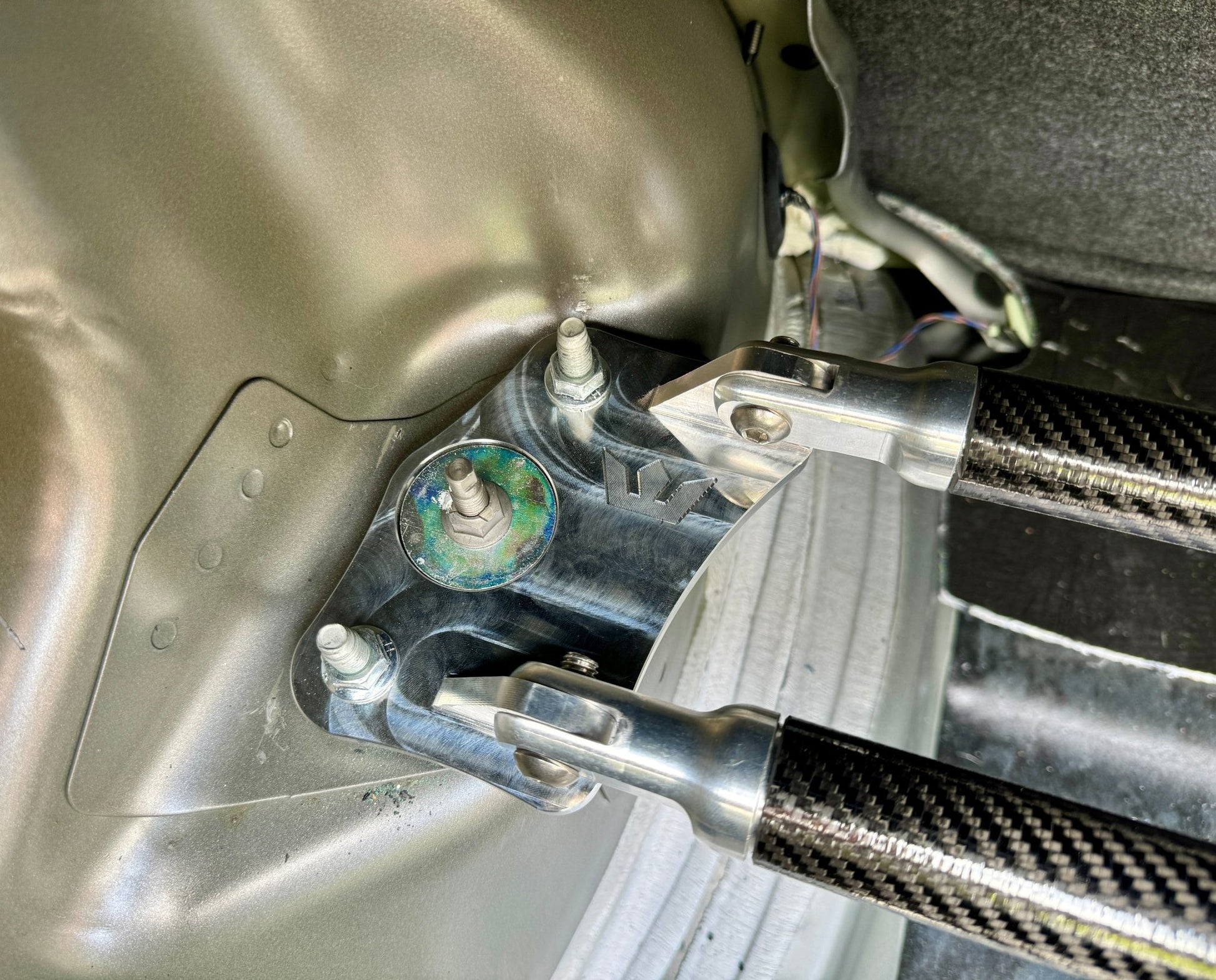 Carbon Fiber 2 - Point Trunk Brace 2005 - 2023 Challenger - Speedlogix