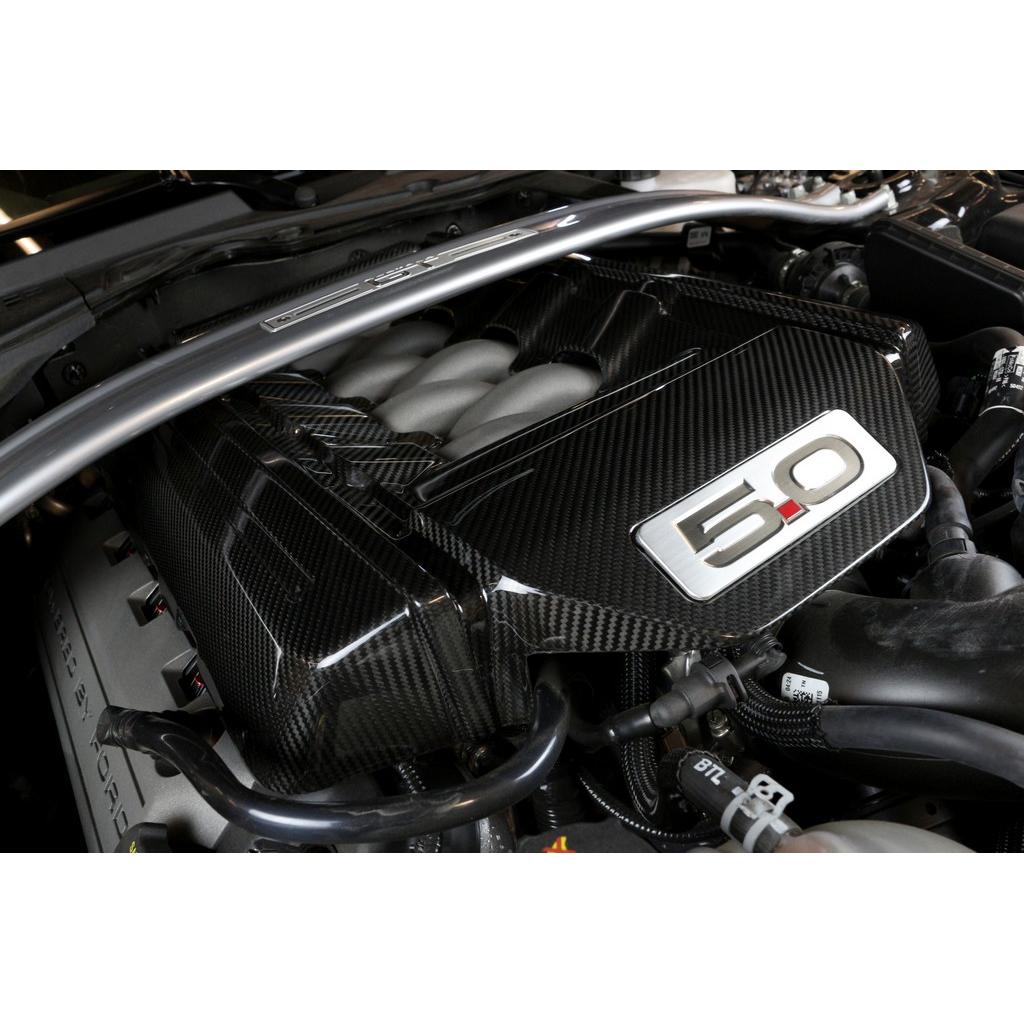Carbon Fiber Ford Mustang S550 GT 5.0 Engine Cover 2015 - 2017 - Speedlogix