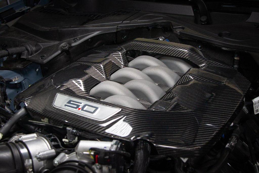 Carbon Fiber Ford Mustang S650 Engine Cover 2024 - Current - Speedlogix
