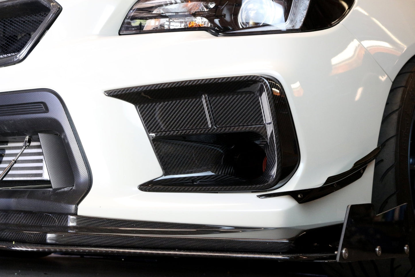 Carbon Fiber Subaru STI Brake Cooling Kit 2018 - 2021 - Speedlogix