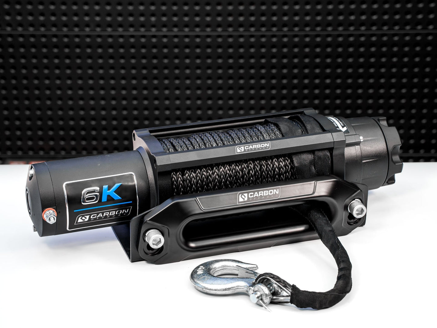 Carbon Offroad Long Drum 6000lb ATV/Small 4X4 Winch - Speedlogix