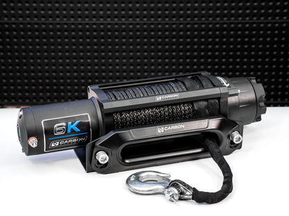 Carbon Offroad Long Drum 6000lb ATV/Small 4X4 Winch - Speedlogix