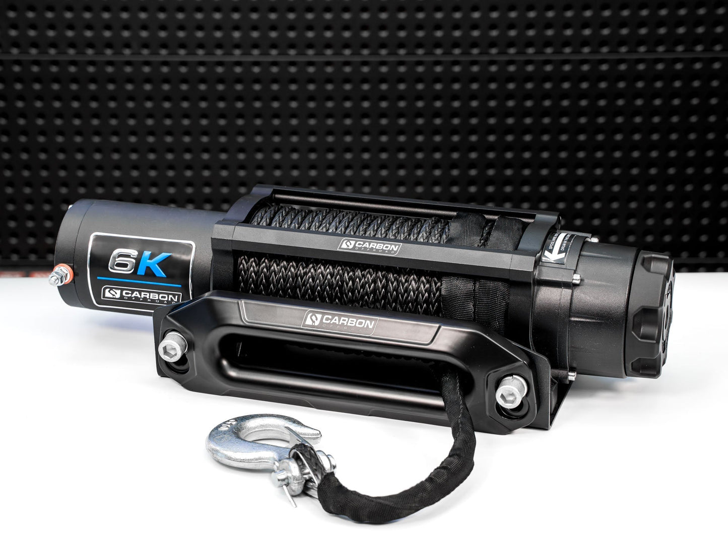 Carbon Offroad Long Drum 6000lb ATV/Small 4X4 Winch - Speedlogix