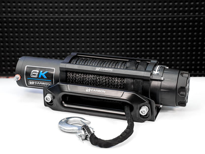 Carbon Offroad Long Drum 6000lb ATV/Small 4X4 Winch - Speedlogix
