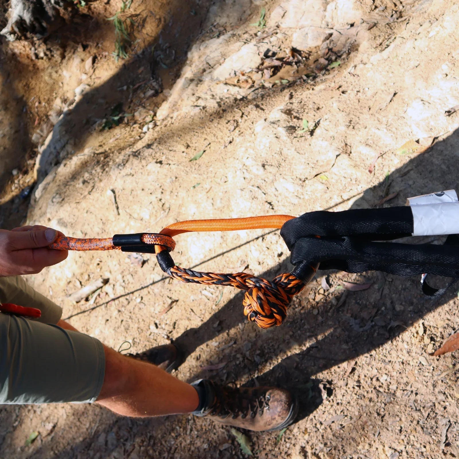 Carbon Offroad Monkey Fist 15T Synthetic Soft Shackle - Speedlogix