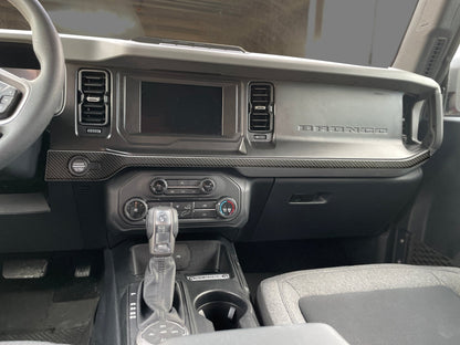 Center Dash Accent Overlays Fits 2021 - 2026 Ford Bronco - Speedlogix