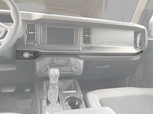 Center Dash Accent Overlays Fits 2021 - 2026 Ford Bronco - Speedlogix