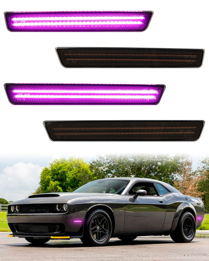 CHALLENGER 15 - 23 FRONT/REAR SMOKED LED SIDE MARKERS - Speedlogix