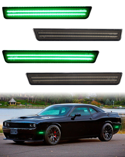 CHALLENGER 15 - 23 FRONT/REAR SMOKED LED SIDE MARKERS - Speedlogix