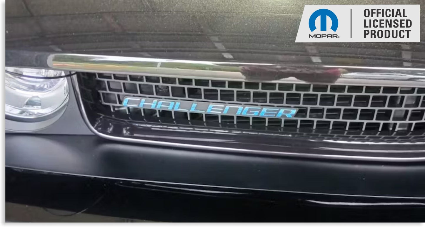 CHALLENGER Grille Emblem Overlay Decal - 2008 - 2014 Challenger - Speedlogix