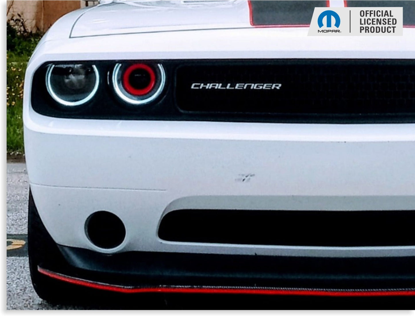 CHALLENGER Grille Emblem Overlay Decal - 2008 - 2014 Challenger - Speedlogix