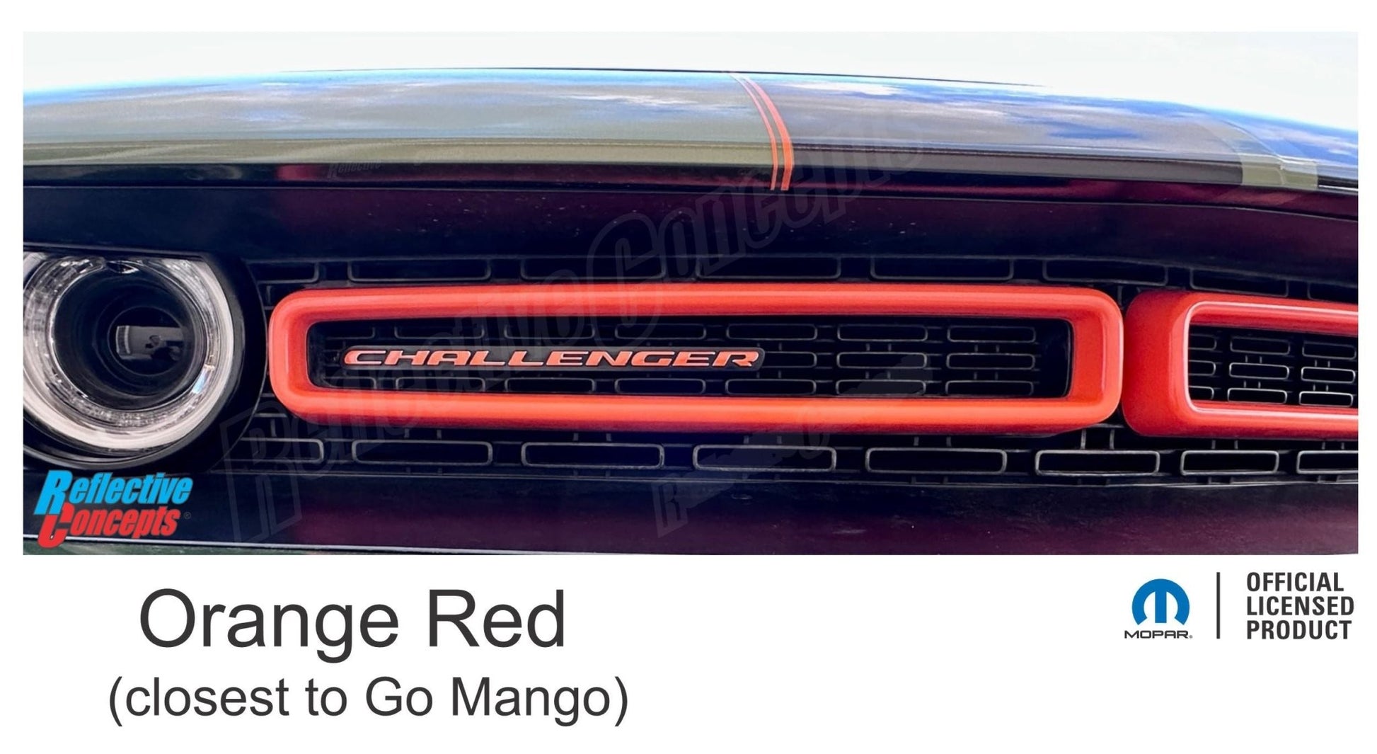 CHALLENGER Grille Emblem Overlay Decal - 2015 - 2023 Challenger - Speedlogix