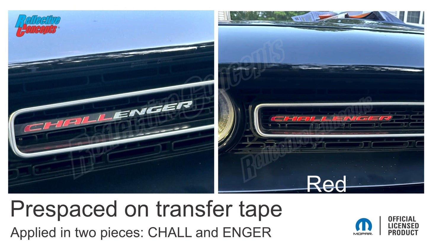 CHALLENGER Grille Emblem Overlay Decal - 2015 - 2023 Challenger - Speedlogix