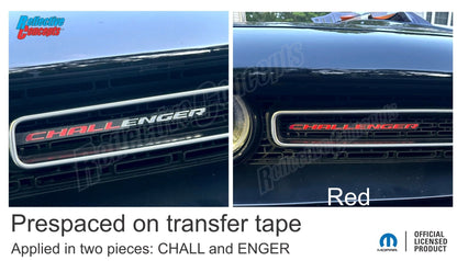 CHALLENGER Grille Emblem Overlay Decal - 2015 - 2023 Challenger - Speedlogix