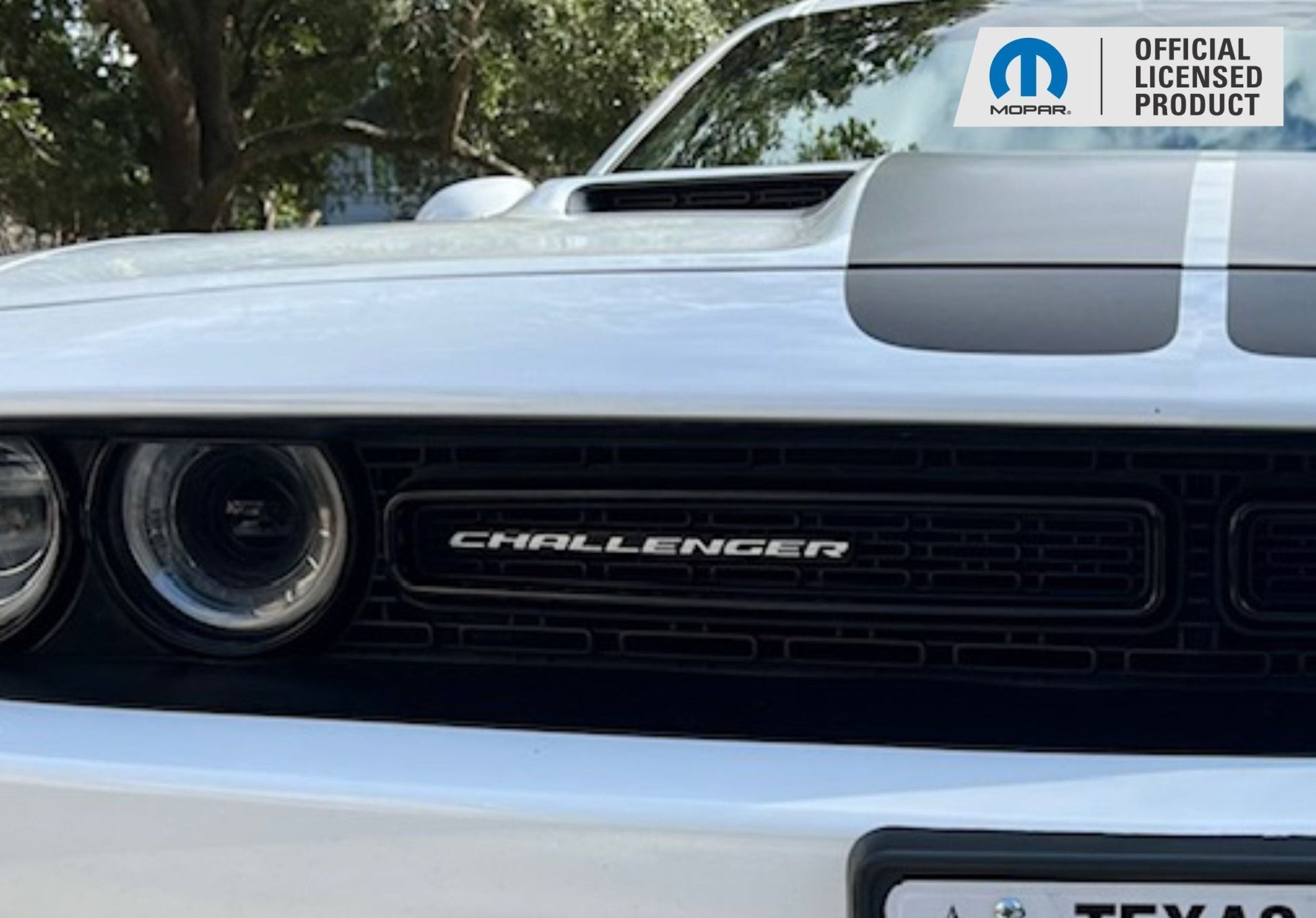 CHALLENGER Grille Emblem Overlay Decal - 2015 - 2023 Challenger - Speedlogix