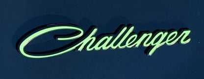 Challenger Script Emblem Overlay Decals - Speedlogix