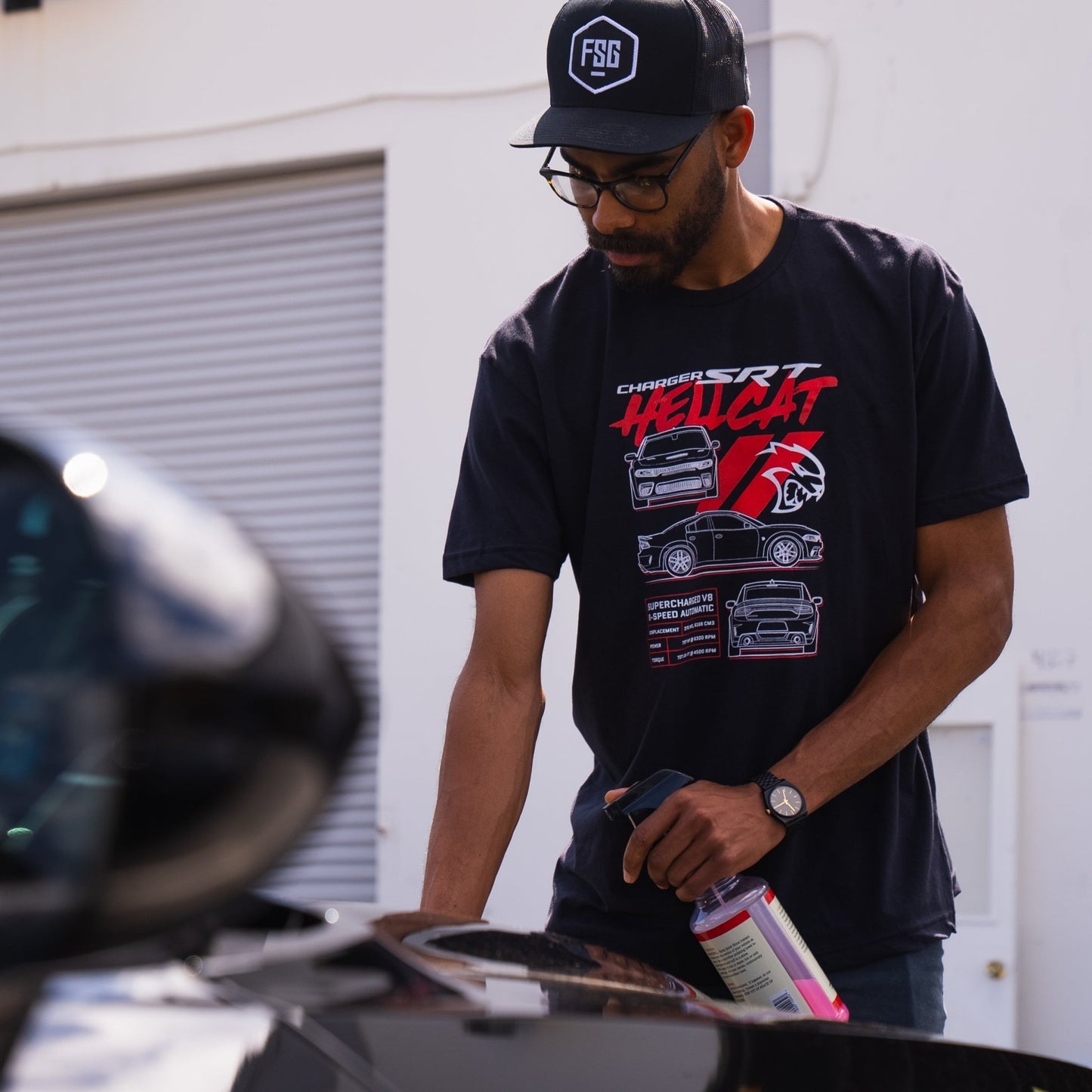 Charger Blueprint T-Shirt - Speedlogix