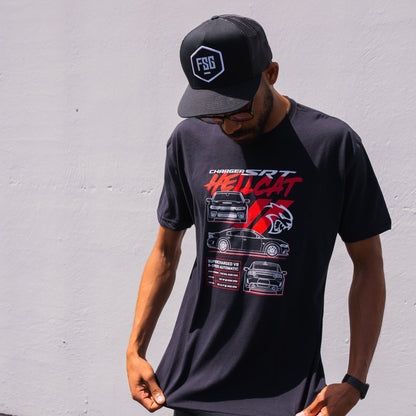 Charger Blueprint T-Shirt - Speedlogix