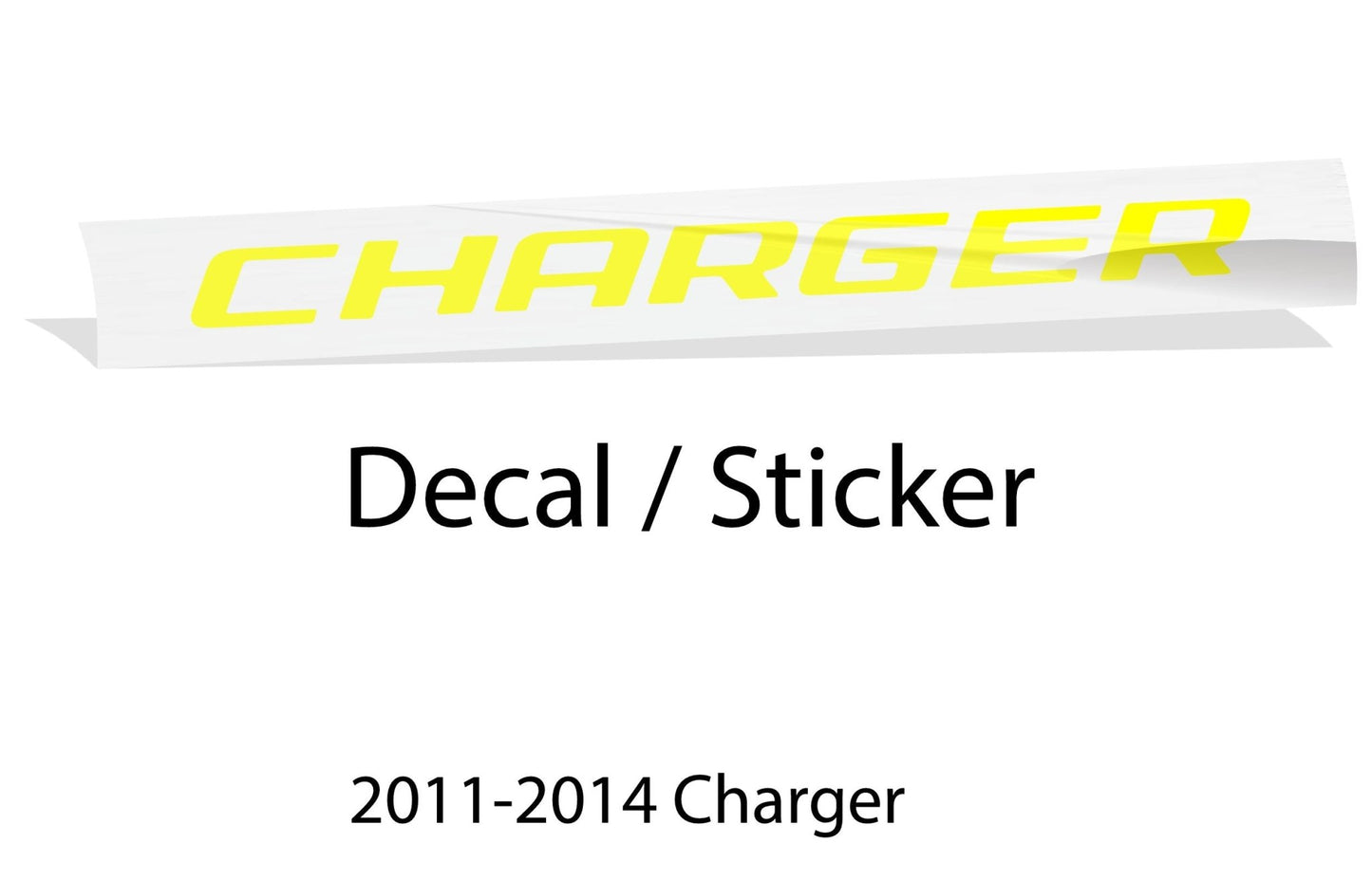 CHARGER Dash Plaque Emblem Lettering Overlay Decal - 11 - 14 Charger - Speedlogix