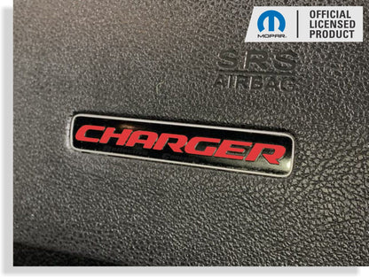 CHARGER Dash Plaque Emblem Lettering Overlay Decal - 15 - 23 Charger - Speedlogix