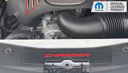 CHARGER Radiator Cover Lettering Overlay Decal - Speedlogix