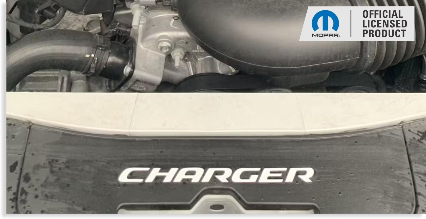 CHARGER Radiator Cover Lettering Overlay Decal - Speedlogix
