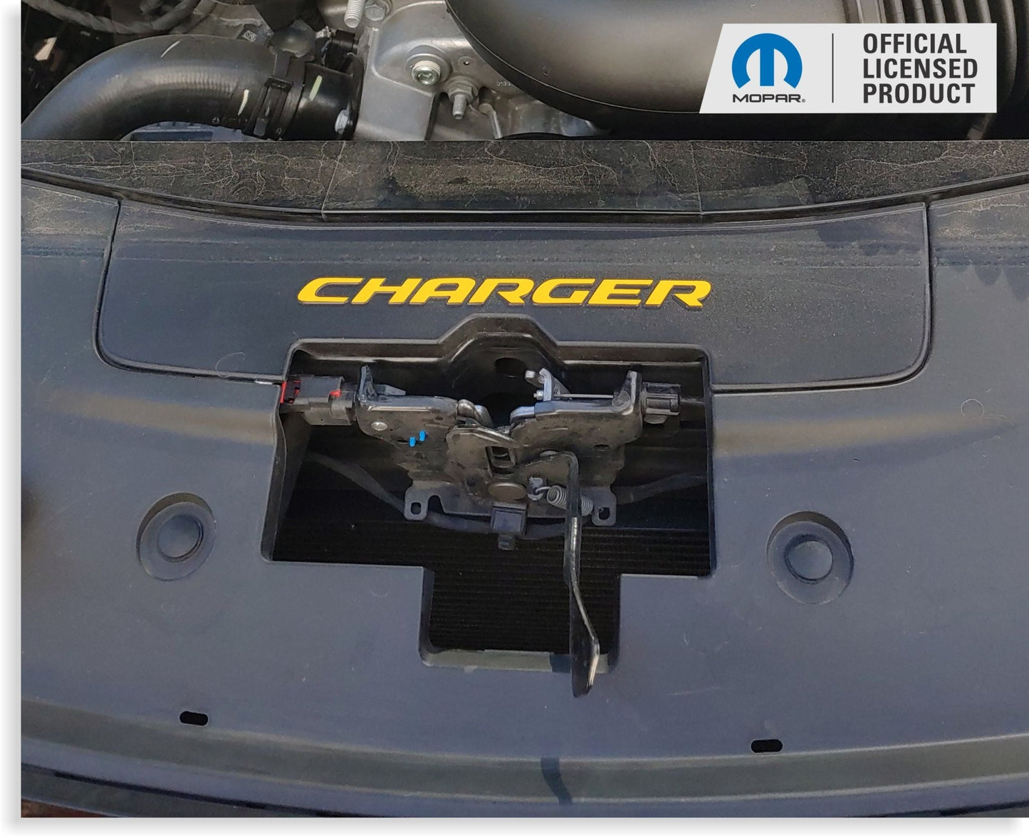 CHARGER Radiator Cover Lettering Overlay Decal - Speedlogix