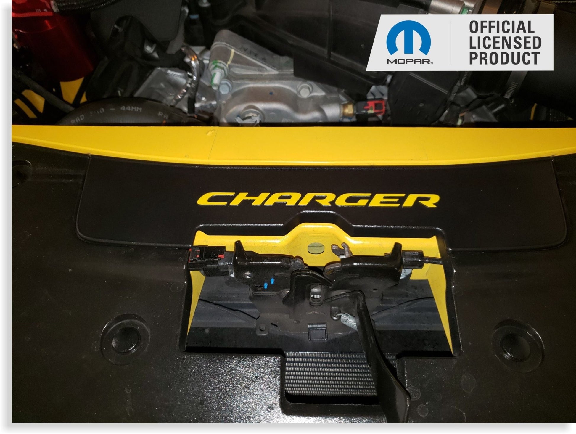 CHARGER Radiator Cover Lettering Overlay Decal - Speedlogix