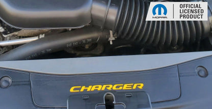 CHARGER Radiator Cover Lettering Overlay Decal - Speedlogix