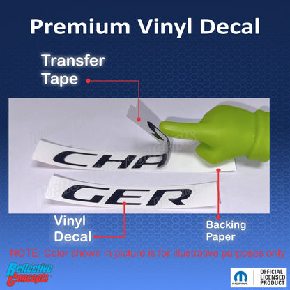 CHARGER Trunk Emblem Overlay Decal - 2015 - 2023 Charger - Speedlogix