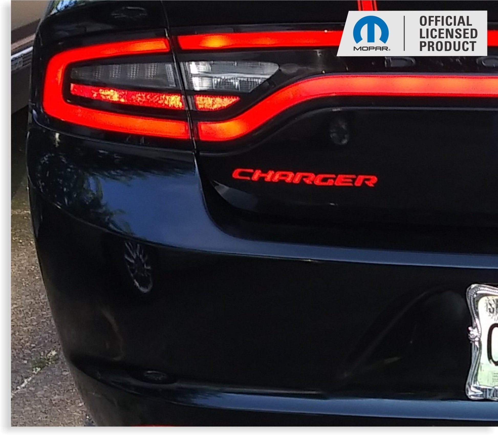 CHARGER Trunk Emblem Overlay Decal - 2015 - 2023 Charger - Speedlogix