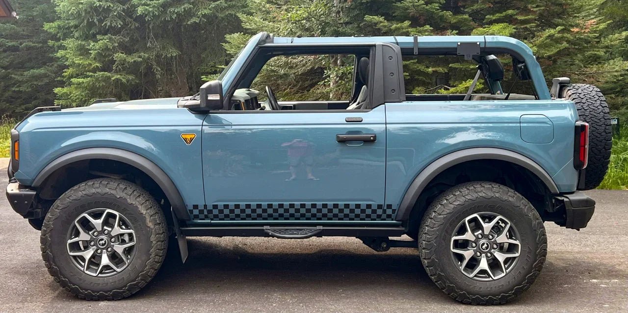 Checkered Racing Lower Door Protection - 2021+ Bronco - Speedlogix