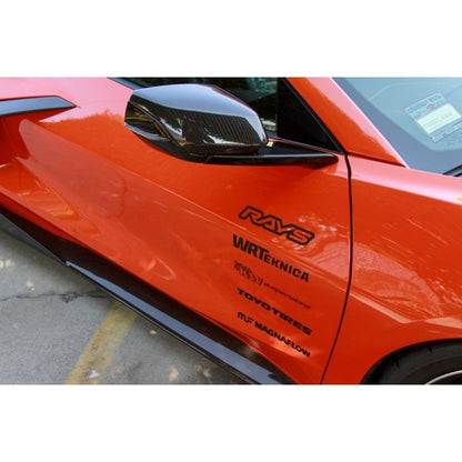 Chevrolet Corvette C8 Carbon Fiber Side Rocker Extensions/ Side Skirt - Speedlogix