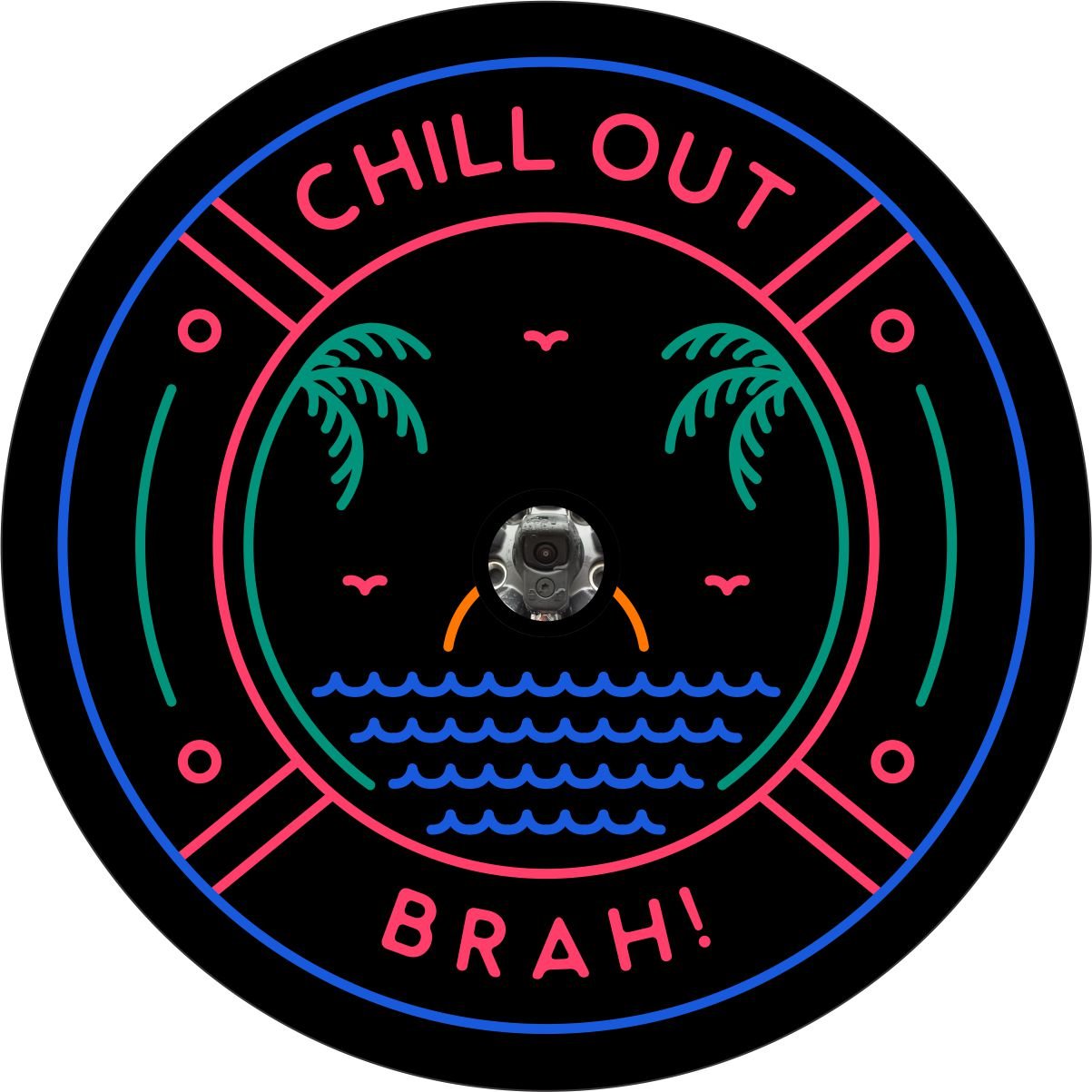 Chill Out Brah Beach Bronco Spare Tire Cover - Speedlogix