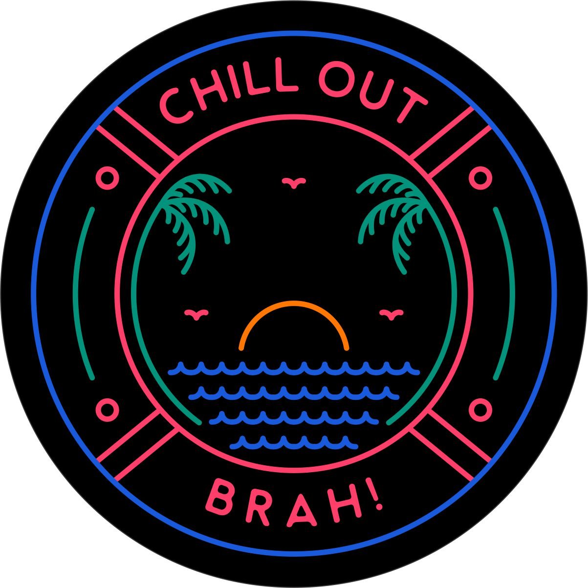 Chill Out Brah Beach Bronco Spare Tire Cover - Speedlogix