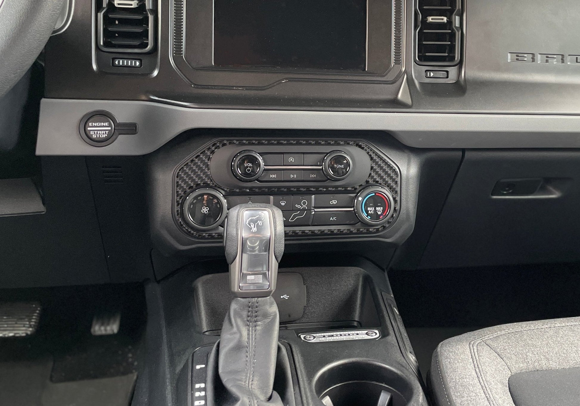 Climate Control Accent Overlay Fits 2021 - 2026 Ford Bronco - Speedlogix