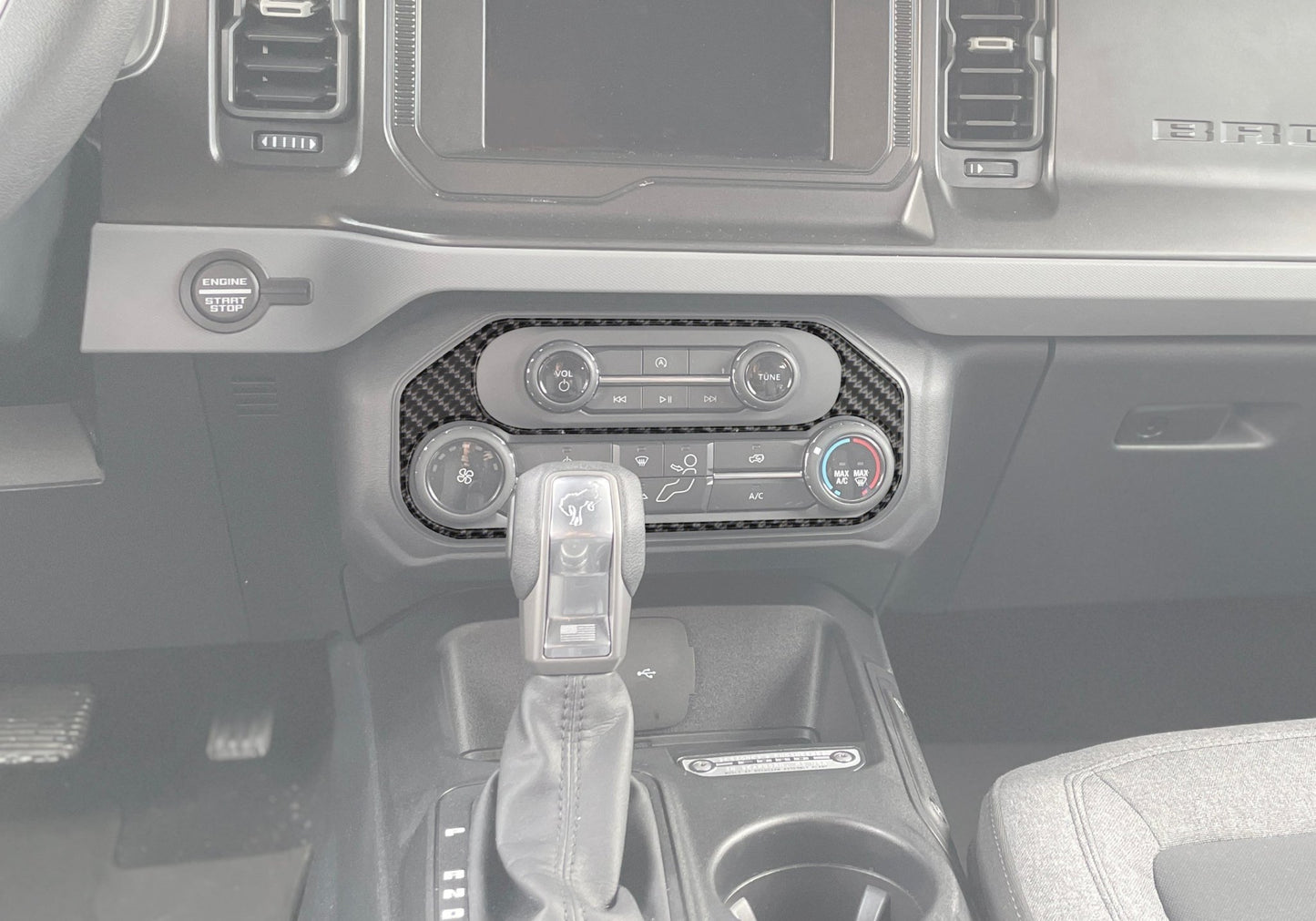 Climate Control Accent Overlay Fits 2021 - 2026 Ford Bronco - Speedlogix