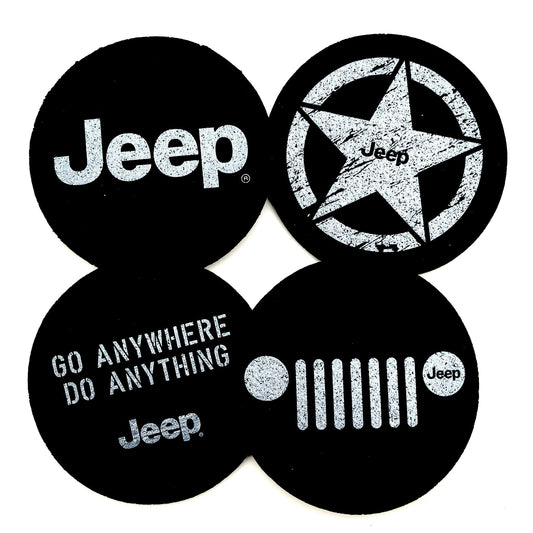 Coaster Set - Jeep Assorted Logos - Speedlogix