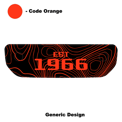 1966 Topographic Shifter Plate (Printed Series + Acrylic) - 2021+ Bronco