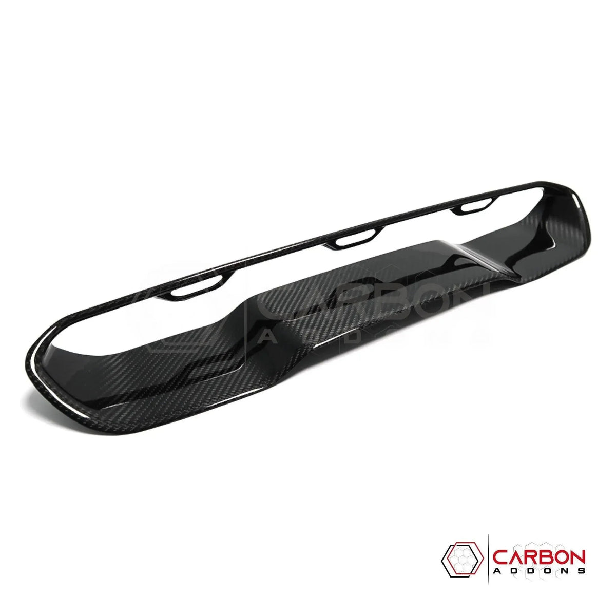 RAM TRX/RHO Hood Center Vent Trim Hard Carbon Fiber Cover