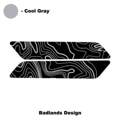 Topo Interior Front Door Grab Handle Overlay Kit (Printed + Laser Series) - 2021+ Bronco