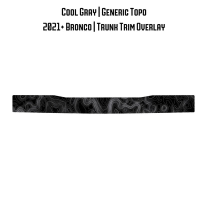 Topo Trunk Trim Overlay / Protector - 2021+ Bronco