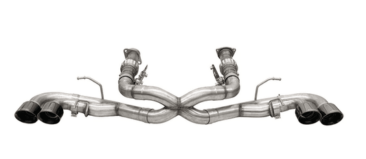 Corsa Cat - Back Exhaust, Black Tips, Without Factory NPP 2020 - 2023 Corvette - Speedlogix