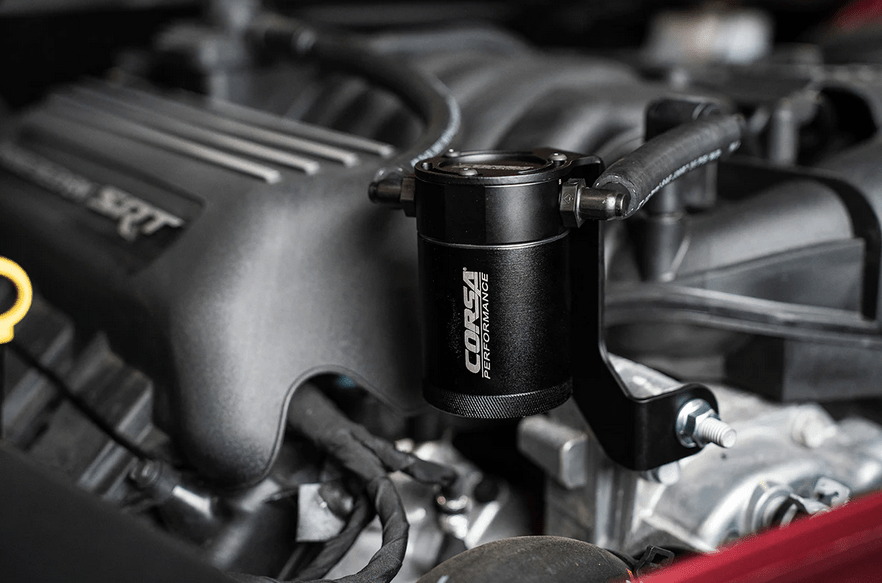 Corsa Catch Can, Black 2011 - 2023 Challenger/Charger/Durango/Grand Cherokee 392/6.4L - Speedlogix